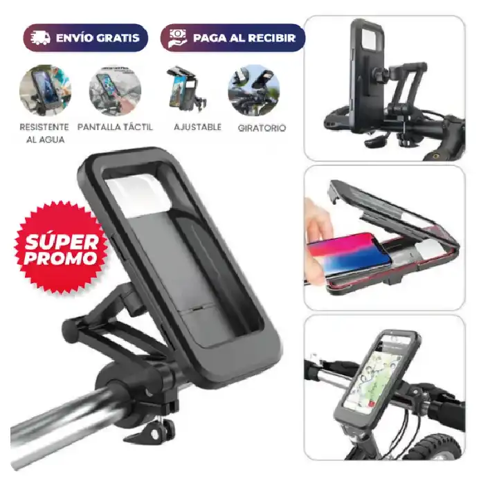 Soporte Celular Impermeable para Moto y Bicicleta