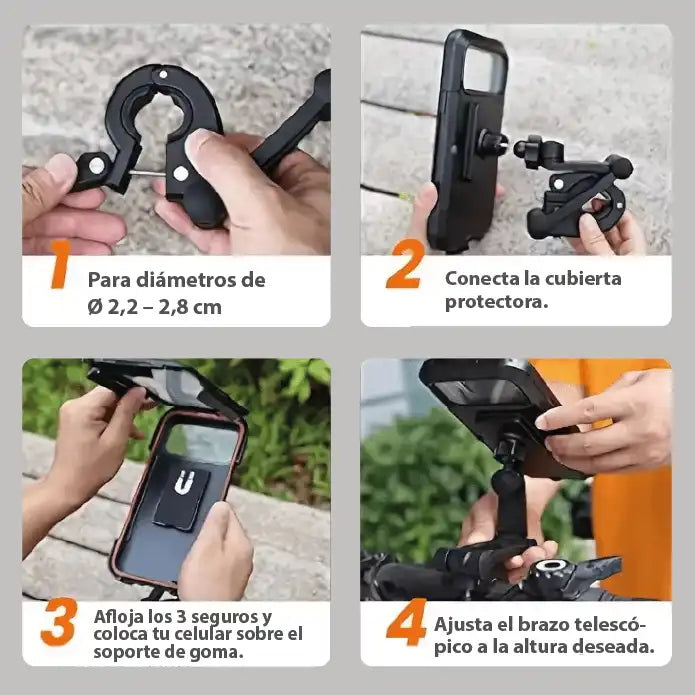 Soporte Celular Impermeable para Moto y Bicicleta