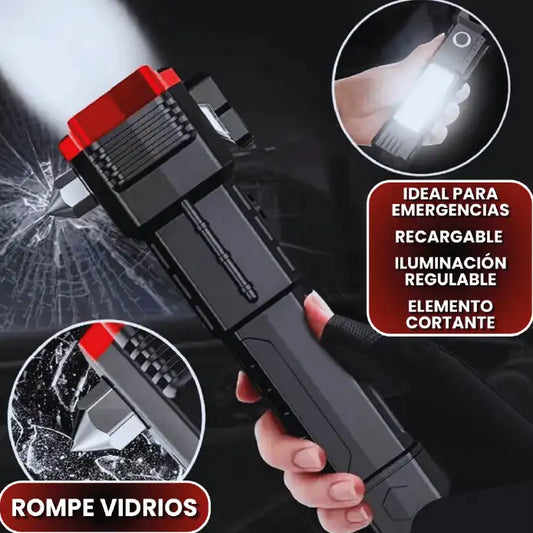 Linterna Táctica Multifuncional 4 en 1